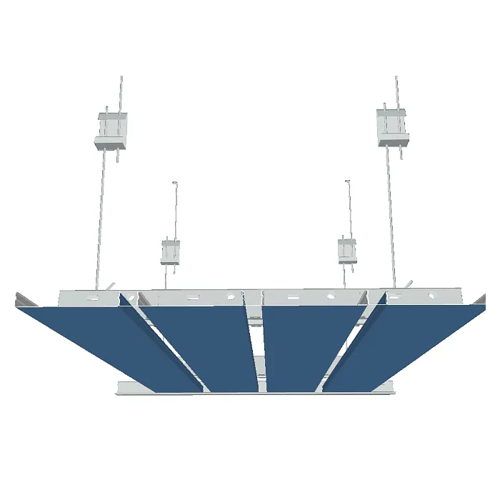Реечный потолок немецкого дизайна с открытыми стыками АN200А