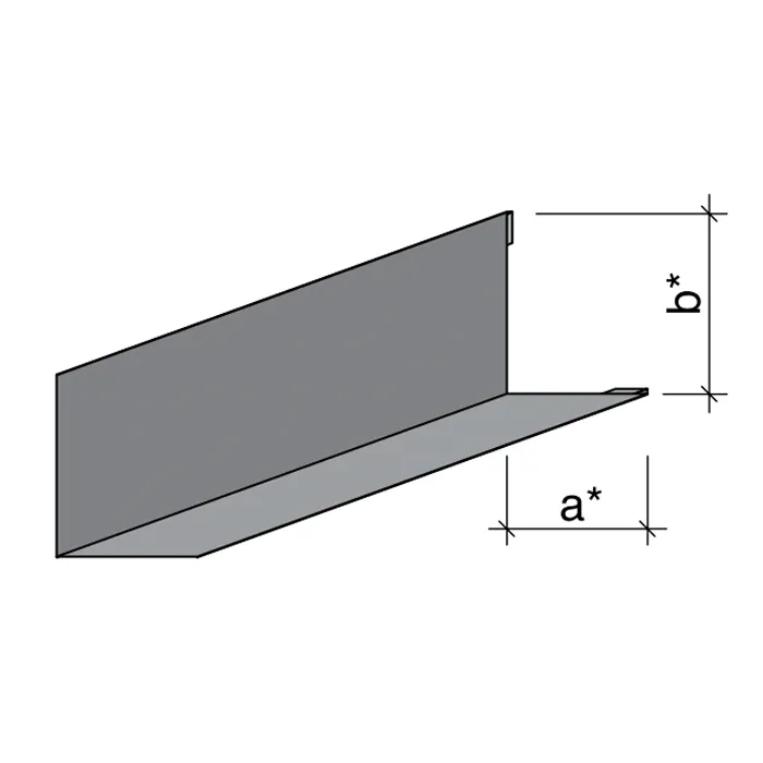 Угол пристенный Албес PL 19х24 -Е оцинк. белый L-3.0м