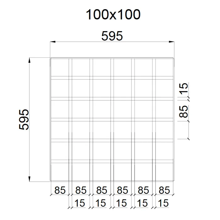Грильято GL-15 100х100мм