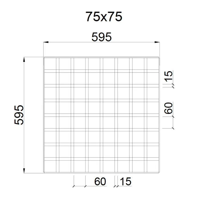 Грильято GL-15 75х75мм