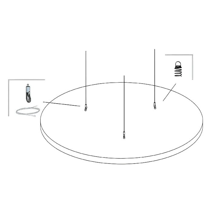 Свободновисящие элементы Ecophone Соло Лайт Круг D=1180, белый