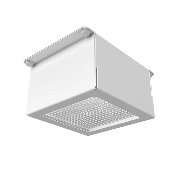 Комплект светильников Грильято Тетрис x1 для ячейки 75х75 5000К Микропризма Белый